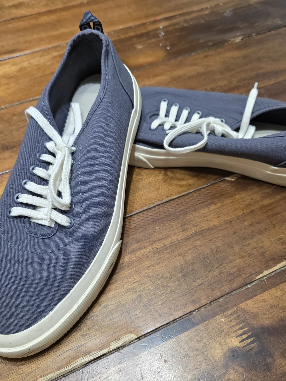 Tread sneaker by Everlane in navy/cream W10/M8